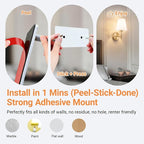 Peel and Stick Wall Sconces, Stick On Wall Sconce Set of 2, Battery Operated - Image 3
