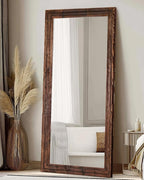 Full Length Mirror 71"x30" Solid Wood Frame Floor Large Mirror - Image 7
