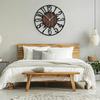 Maxstar Large Round Wall Clock for Living Room Decor Battery Operated Non - Image 7