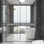 Black and White Wallpaper Border Trim Peel and Stick Boarders Self Adhesive - Image 5