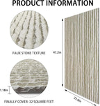 KASARO 3D Faux Stone Wall Panels, Flowstone Wall Covering Panels Accent - Image 4