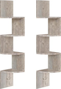 HOOBRO Corner Shelf Wall-Mounted, 4-Tier Corner Bookshelves by HOOBRO