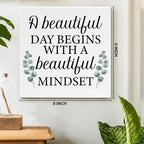 Motivational Eucalyptus Wall Art Decor, Inspirational Green Botanical Pictures - Image 2