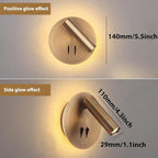 Wall Mount Reading Light for Bed, Backlight Night Wall Lamp, Hardwired Sconce - Image 3