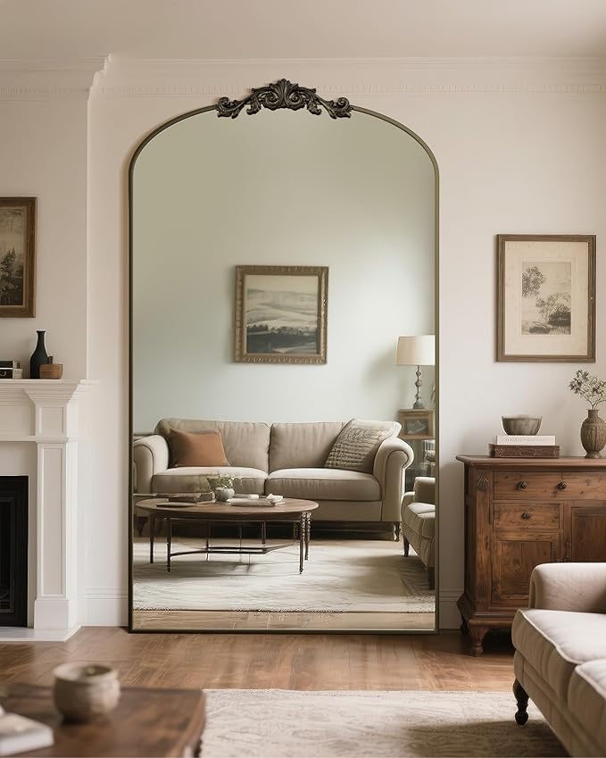 Antok Arched Full Length Mirror, Full Body Mirrors - Image 2