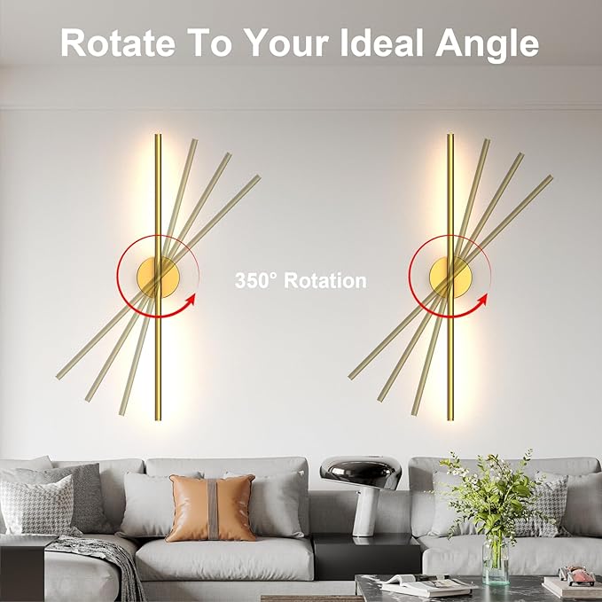Tartek Battery Operated Wall Sconces Set of Two, Rechargeable Wall Lights - Image 4