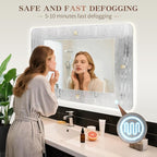EOGOW LED Bathroom Mirror with Lights, 3 Colors Bathroom Mirror, Wall Mounted - Image 2