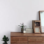 Grasscloth Peel and Stick Wallpaper White Gold Wallpaper 15.7"x 1181" Linen - Image 9