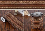UPREDO 3D Decorative Floral Molding Waterproof Wallpaper Border Peel and Stick - Image 5