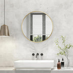 NEWBULIG 20 Inch Round Wall Mirror, Bathroom Mirror - Image 7
