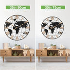 36 Inch Extra Giant Oversized Black Metal Wall Clock, Large Modern Decorative - Image 8