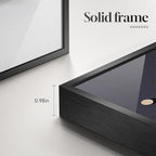 Large Framed Modern Elegant Black and White Abstract Wall Art - Image 6