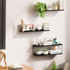 Fixwal 3+1 Tier Bathroom Floating Shelves Over Toilet, 15.8in Farmhouse Rustic - Image 6
