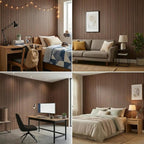 3D Wall Panels Peel and Stick – 15.74" x 118" PVC Faux Texture Wall Covering - Image 2
