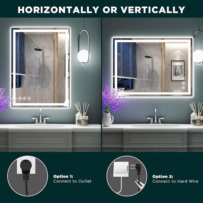 LED Bathroom Mirror 24"x 32" - Image 8
