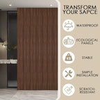 8-Pack 3D Slat Wall Panels — Soundproof Faux Wood Wall Panels - Image 4