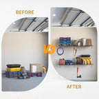 4 Pack Garage Wall Shelf, Garage Wall Mounted Shelving, Heavy Duty Floating - Image 4