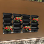 Vertical Wall Planter with 16 Pots, Hanging Garden Plant Flowerpot Holder - Image 8