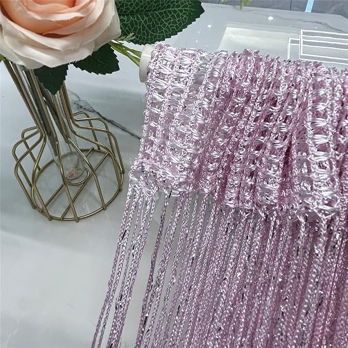 ave split Decorative Door String Curtain Wall Panel Fringe Window Room Divider - Image 3