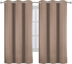 LEMOMO Cappuccino Blackout Curtains 38 x 54 Inch Length/Set of 2 Curtain - Image 2