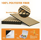 Cork Board Tiles for Wall with Push Pins, Removable 48" x 24" Slat Bulletin - Image 4
