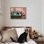 Fun Cat Wall Art Cute Tuxedo Cat - Image 7