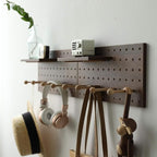 Wooden Pegboard Modular Display Organization Storage Wall Hooks Shelf by CreatedOn2005
