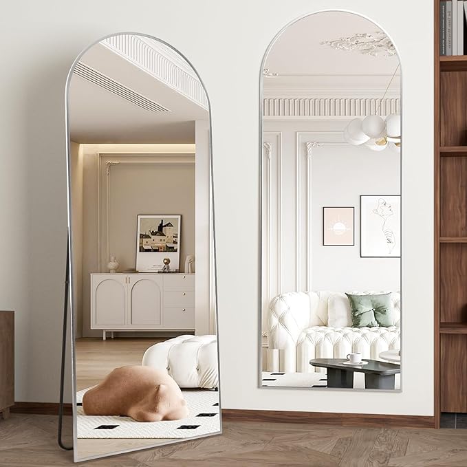 Full Length Mirror 56"x16" Arch Floor Mirror - Image 2