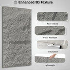 3D Faux Stone Wall Panels, 1.18" wall Panels - Image 3