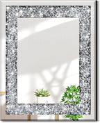 QMDECOR Rectangle Sparkling Decorative Wall Mirror by QMDECOR