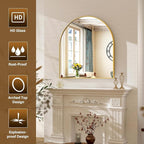 XRAMFY Arched Bathroom Mirror 32" x 34" - Image 3