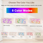 DreamSky Wooden Digital Clock for Bedroom Desk - Image 2
