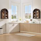 Bathroom Arched Wall Cabinet Over The Toilet Storage Cabinet, 23.5×31.4 Inch - Image 6
