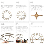 Large Wall Clock for Living Room Decor–40 Inch Silent Non-Ticking Modern - Image 5