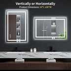 24"x36" LED Bathroom Mirror - Image 8