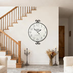30 Inch Wall Clock for Living Room, Extra Large Farmhouse Wall Clock, Wrought - Image 9