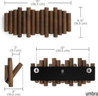 Umbra Picket Wall-Mounted Coat Rack Rail Hook - Image 3