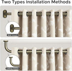 Curtain Rods 36-88 Inch, Antique Bronze Wrap Around Blackout Curtain Rods - Image 4
