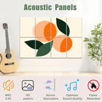 8 Pack Art Acoustic Panels Sound Absorbing Boho Botanical Leaf Orange Green - Image 3