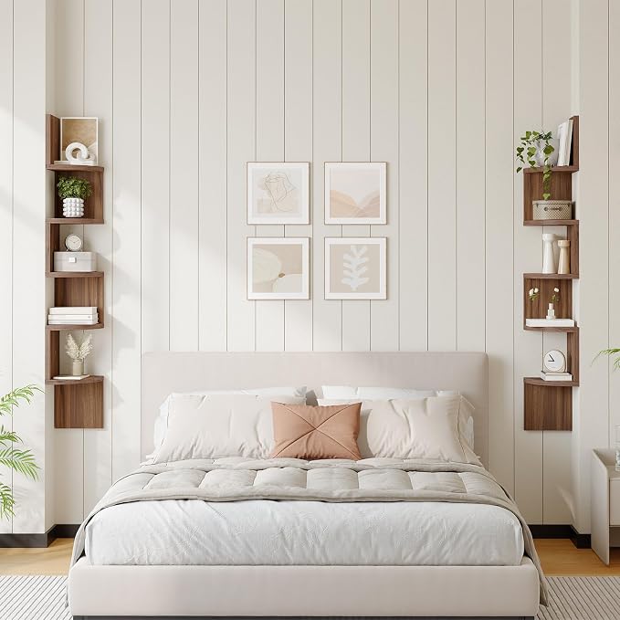 HOOBRO Corner Shelf Wall-Mounted, 5-Tier Corner Bookshelves - Image 8