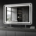 Koonmi 48"x36" LED Mirror for Bathroom, 90CRI Anti-Fog Vanity Mirror by KOONMI