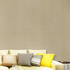 TANONE Khaki Contact Paper Peel and Stick, Grasscloth Beige Wallpaper Self - Image 5