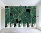 Black and Gold Leaf Mural Bedroom Tropical Green Botanical Wallpaper Room Plant - Image 4