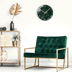VIKMARI Emerald Green Glass Wall Clock Silent Non-Ticking Battery Operated 10 - Image 6