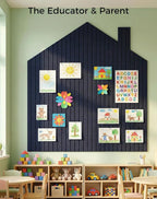 Aothia 12-Pack Felt Bulletin Board Tiles 48"x36", Modular Pin Board - Image 8