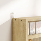 HOMCOM 5-Tier Display Cabinet, Glass Door Cabinet - Image 9