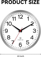 AKCISOT Atomic Silver Wall Clock Analog Clocks Battery Operated Clock - Image 6