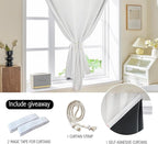AJAZZ self Adhesive Portable 100% Blackout Curtains Simple and Easy to - Image 2