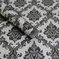 17.7" x118" Peel and Stick Wallpaper Black Wall Paper by Micpolo