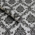 17.7" x 78" Peel and Stick Wallpaper Black Wallpaper by Micpolo